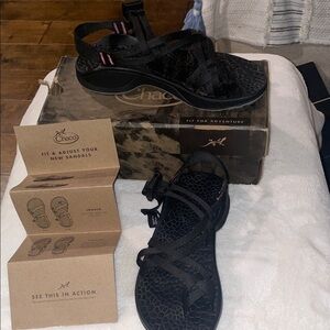 Chaco Black Adventure Sandals
